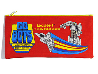 Gobots Red Fabric Pencil Pouch by Monogram