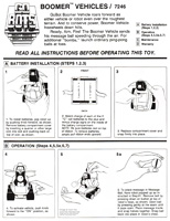 Instructions Sheet for Gobots Boomer Rumble