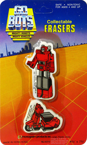 Scooter Collectable Eraser Gobots Monogram