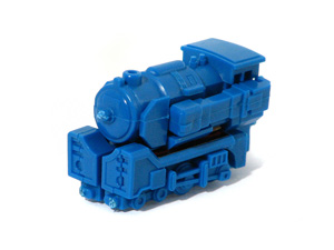Steam Robo Blue Bandai Gachapon Model Kit in Train Mode