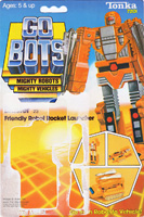 Cardback / Backing Card for Orange Gobots Blaster