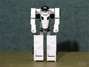White Gobots Crasher in Robot Mode