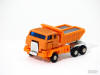 Diecast Robot Car Car-Dump Truck Gobots Dumper Bootleg in Orange Dump Truck Mode