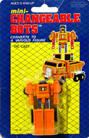 Mini-Changeable Bots Korean Gobots Dumper Bootleg on Card