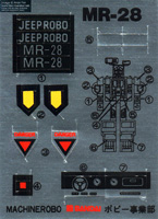Sticker Sheet for Jeep Robo MR-28