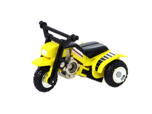 Mr Moto in Yellow Trike ATV Mode