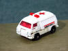 Rony Robot Rest-Q Hungarian Metalcar Bootleg with Red Chest in White Ambulance Mode