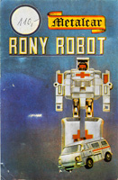 Cardback / Backing Card for Rony Robot Rest-Q Bootleg