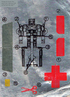 Stickers Sheet for Rony Robot Rest-Q Hungarian Metalcar Bootleg