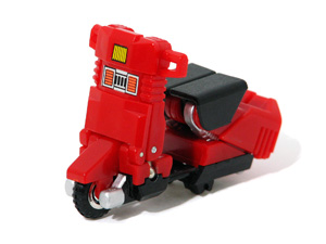 Gobots Scooter in Red Motor Scooter Mode