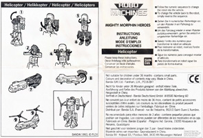 Instructions for Robo Machines Helicopter