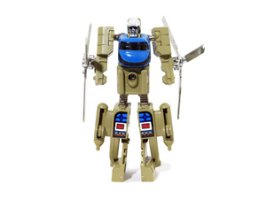 Twin Spin Gobots Tan and Blue Version in Robot Mode