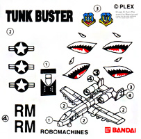 Robo Machines Tank Buster Sticker Sheet