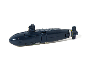 Dive Dive Gobots MR-33 in Los Angeles Class Submarine Mode