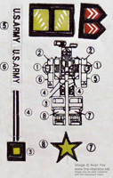 Stickers Sheet for Convertible Robots Black Geeper Creeper Bootleg