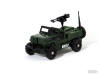 Robot Car Geeper Creeper Gobots Bootleg with Antenna in Green Army Jeep Mode