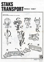Instructions Sheet for Australian Machine Men Staks Transport Collector Pack