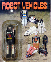 Robot Vehicles Gobots Loco Bootleg on Card