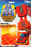 Major Mo Gobots Canadian 3-D Sticker Card / Cardback