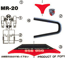 Porsche Robo Best 5 Stickers Sheet