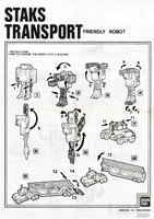 Instructions Sheet for Machine Men Staks Transport Collector Pack