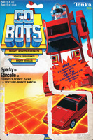 Sparky Gobots Canadian 3-D Sticker Card / Cardback