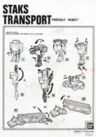 Instruction Sheet for Australian Machine Men Staks Transport Collector Pack