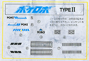 Sticker Sheet for Pokerobo Type II