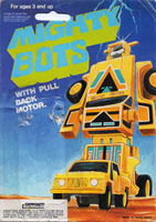 Cardback / Backing Card for Yellow Mighty Bots Pickup