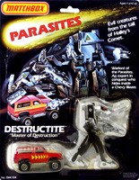Destructite Parasites Matchbox on Card