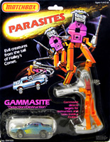 Gammasite Parasites Matchbox on Card