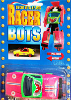 Racer Bots Pink Pontiac Firebird on Card