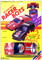 Racer Bots Red Pontiac Firebird on Card