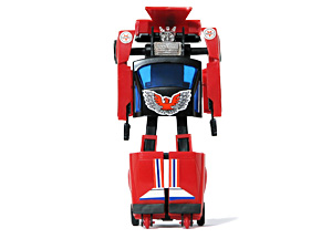 Racer Bots Red Pontiac Firebird in Robot Mode