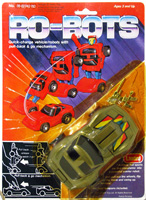 Ro-Bots Grey Corvette on Card