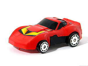 Ro-Bots Red Corvette in Sports Car Mode
