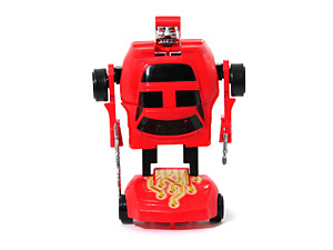 Lanard Ro-Bots Red with Variant Hood Sticker in Robot Mode