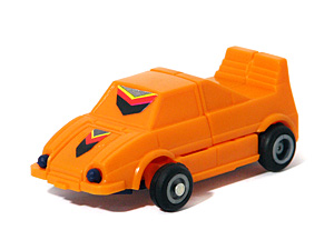 Orange Car Convert-Bot Argentina Robo Tron Bootleg in Vehicle Mode