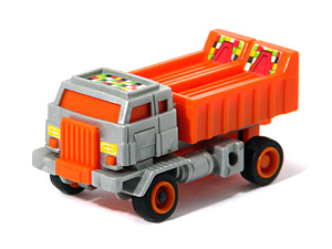 Dump Truck Robo Tron Grey Body Orange Legs in Truck Mode
