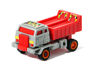 Dump Truck Robo Tron Grey Body Red Legs in Truck Mode