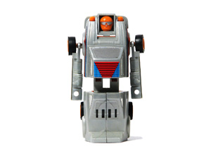 Fairlady-280Z Grey and Orange Robo Tron in Robot Mode