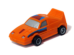 Fairlady 300ZX Orange with Grey Windows Robo Tron in Nissan Sports Car Mode