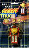 Pull-Back Robo Truck on Black Grid Card