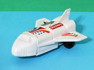 Space Shuttle with Black Rims Robo Tron Buddy L in Space Craft Mode