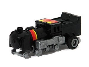 Black Train Convert-Bot Argentina Robo Tron Bootleg in Steam Train Mode