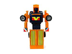 Orange Dump Truck Convert-Bot Argentina Robo Tron Bootleg in Robot Mode