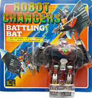 Battling Bat Robot Changers on Card