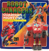 Guardian Night Owl Robot Changers on Card