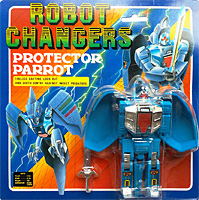 Protector Parrot Robot Changers on Card