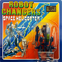 Space Helicopter Robot Changers on Card